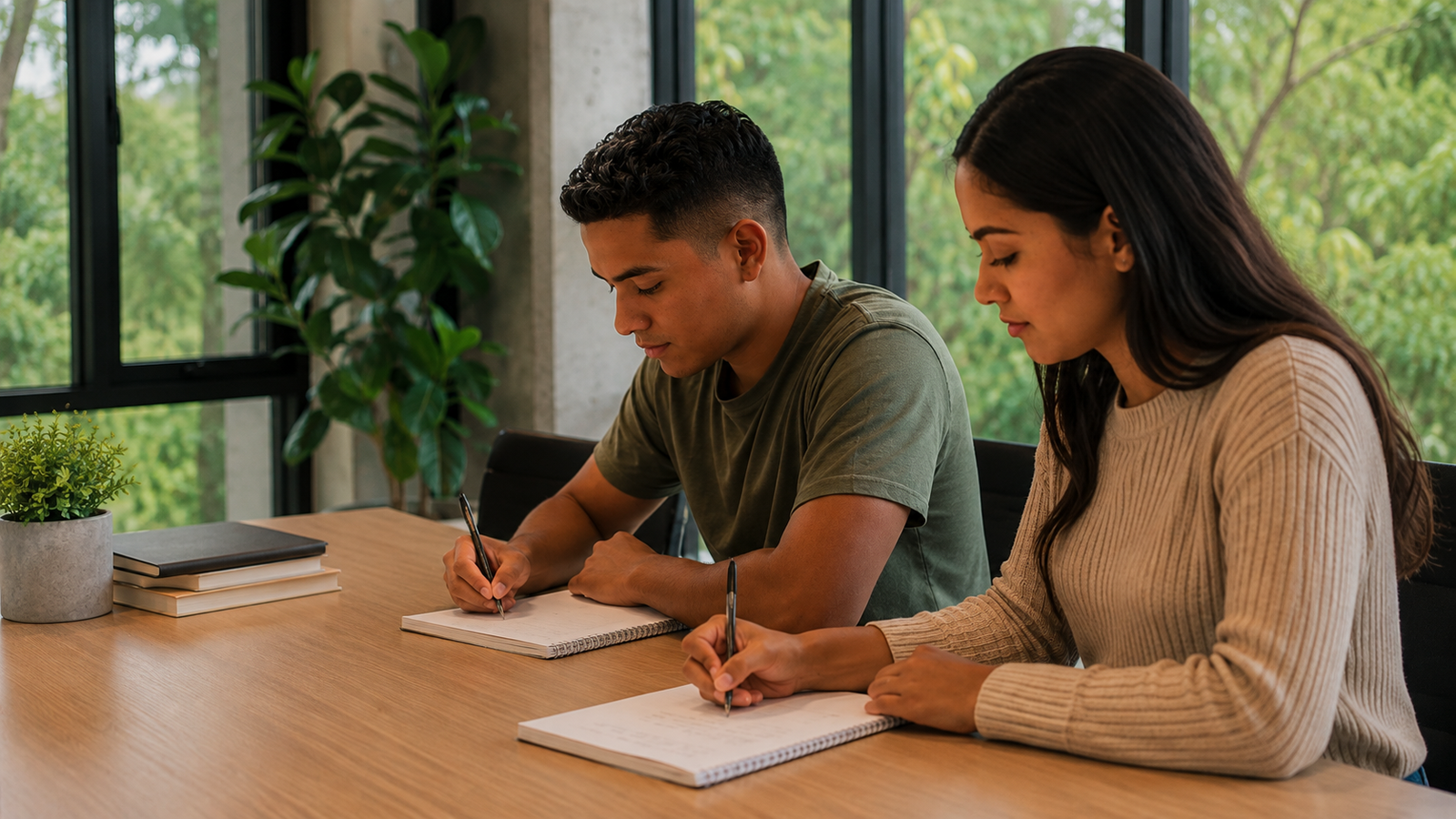 Estudiantes utilizando herramientas de aprendizaje digital